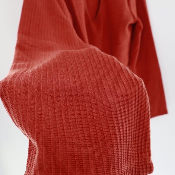 Band Of The Free Rust Long Sleeve Crop Top Womens Small  Boho Gypsy Hippie NWT - Picture 9 of 13